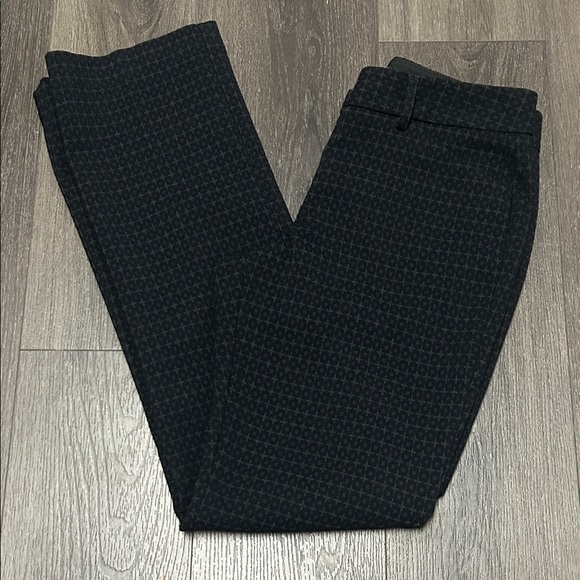 Express Pants - Express Women’s Editor Style Dark Gray Patterned Dress Pants